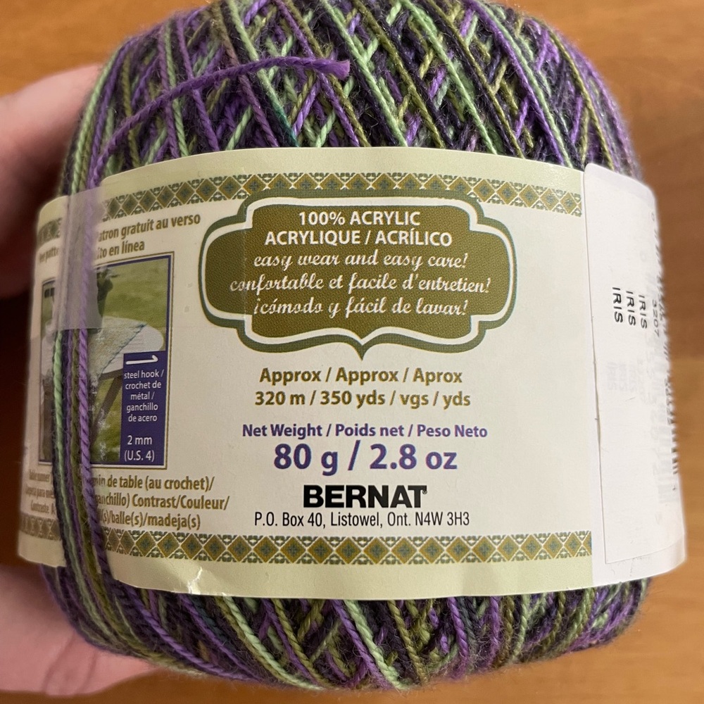 Bernat Handicrafter Multicolor Crochet Thread - Picture 2 of 6